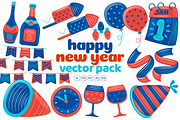 Happy New Year Vector Pack #01, an Object Graphic by MEDZ (Thumbnail 5 of 5)