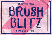 Brush Blitz - New Brush Font, a Font by PutraCetol Studio (Thumbnail 1 of 11)