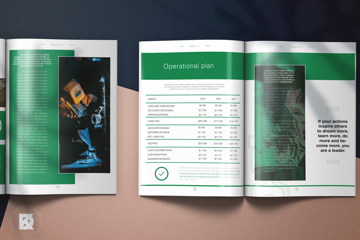 Annual Production Corporate Report, a Stationery Template by Kahuna Design (Photo 8 of 10)