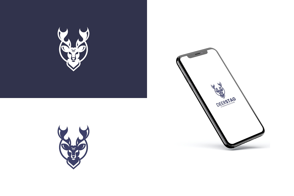 Monoline Deer Stag Logo Design, a Branding & Logo Template by Artnivora.Std (Photo 2 of 4)