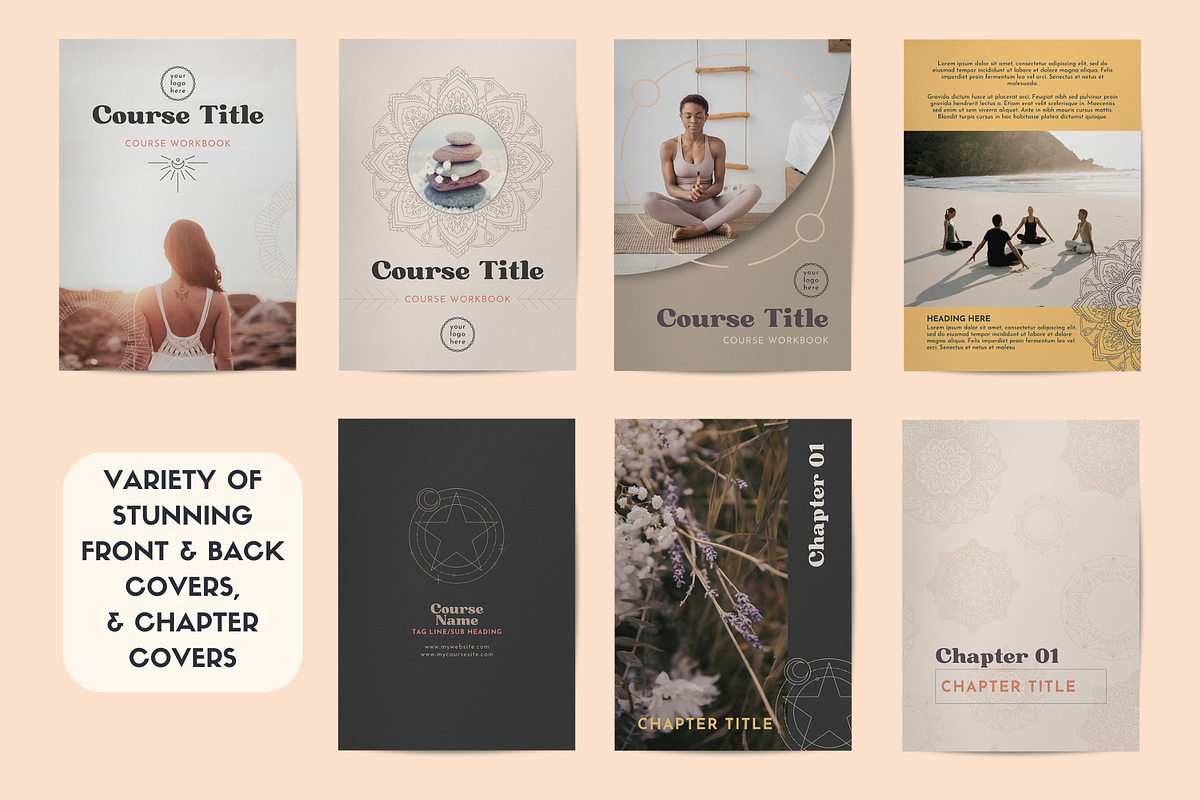 Workbook ebook Canva template Sunset, a Templates & Theme by Monarch 21 Design (Photo 3 of 8)