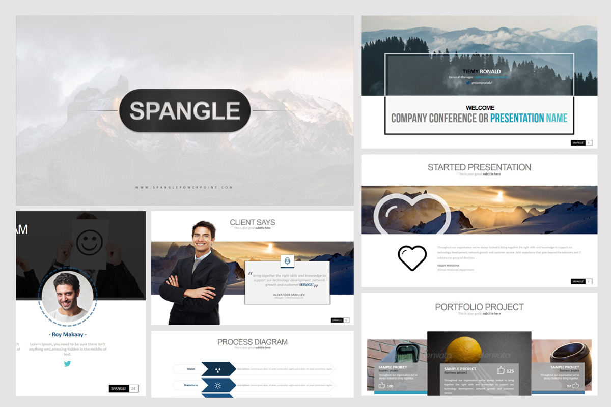 Spangle Powerpoint Template, a Presentation Template by Dedijuniadi (Photo 1 of 5)