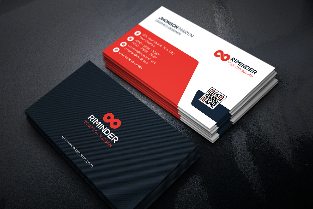 Business Card, a Business Card Template by Divergent Studio (Photo 1 of 5)