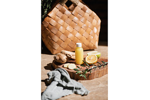 Ginger shot fresh immune boosting