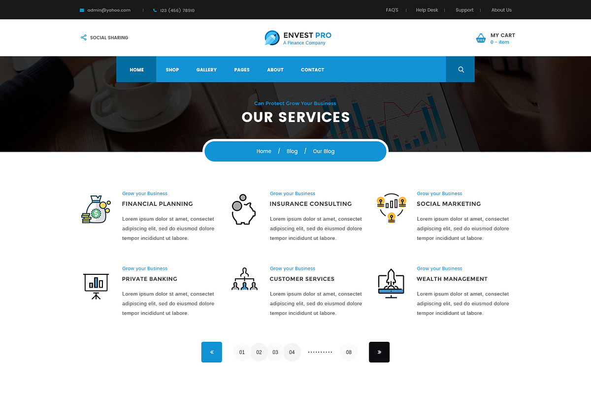 Envest Pro - Multipurpose Theme, a WordPress Template by DigitalCenturySF (Photo 8 of 18)