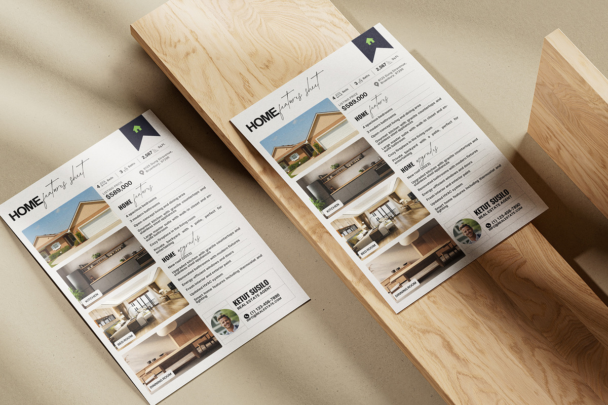 Realtor Property Listing Sheet, a Flyer Template by Prapti Design (Photo 6 of 10)
