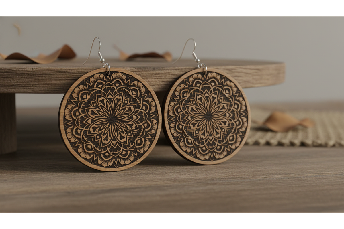 Garden Bloom Earring Set, a Graphic by hafijul (Photo 8 of 11)
