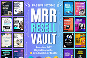 Passive Income MRR Resell Vault, a Marketing Template by Digital Content Mix (Thumbnail 1 of 9)