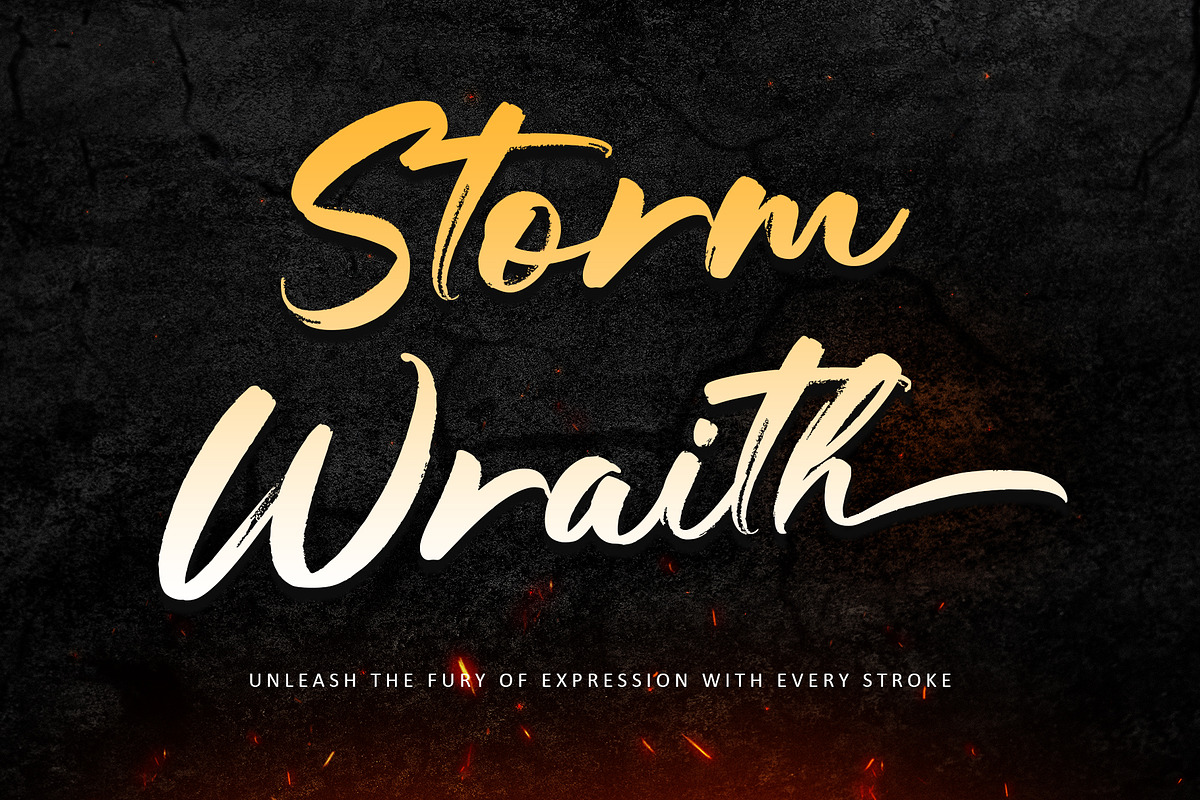 Storm Wraith, a Handwritten Font by Letterara (Photo 1 of 10)