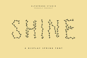 Shine - Decorative Display Font