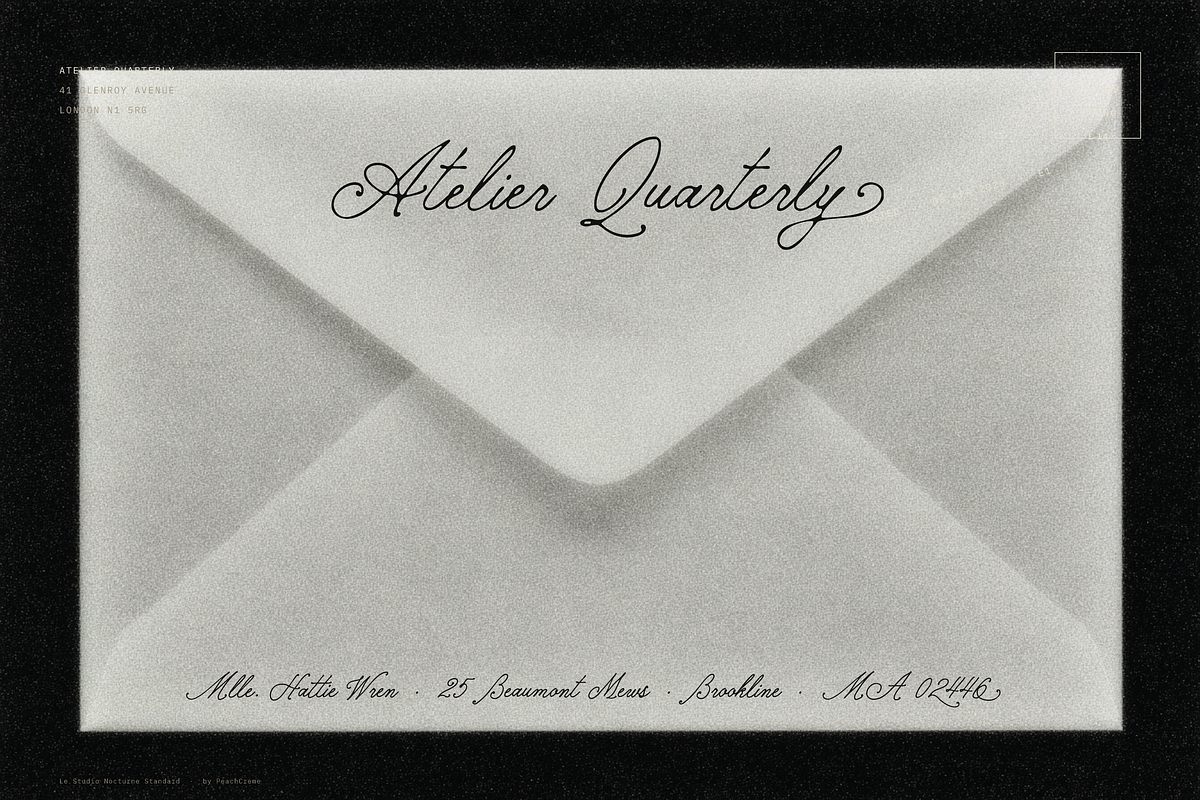 Le Studio Nocturne // Nostalgic Set, a Handwritten Font by PeachCreme (Photo 17 of 17)