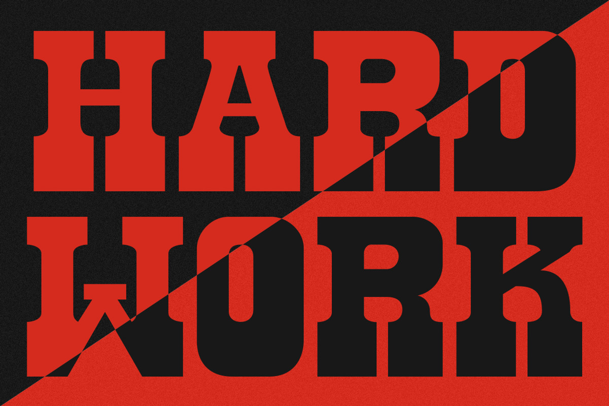 GF Western - Bold Slab Serif Font, a Slab Serif Font by GroovyFontCo (Photo 7 of 10)