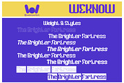 The Brighter Fortress font, a Font by weknow (Thumbnail 6 of 8)