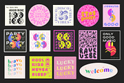 LIFE IS COOL VECTOR POP ART STICKERS, an Object Graphic by craftlove (Thumbnail 12 of 13)