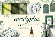 Watercolor Eucalyptus set, an Object Graphic by KlymchukArtworks (Thumbnail 1 of 10)
