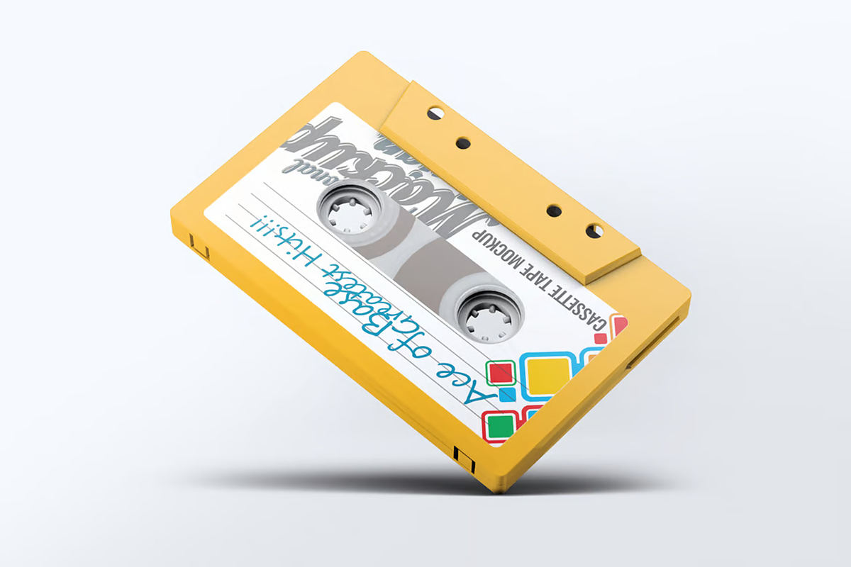 Cassette Tape Mock-Up, a Product Mockup by Se٧enStudio (Photo 3 of 8)