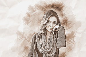 Portrait Sketch Art Photoshop Action