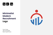 Minimalist Modern Recruitment Logo, a Branding & Logo Template by Luxury Logos (Thumbnail 1 of 4)