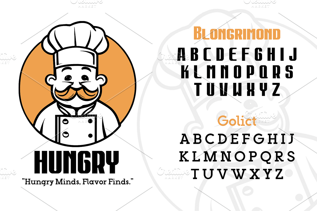 Food Logo Branding Design, a Branding & Logo Template by AyyazMomin (Photo 4 of 8)
