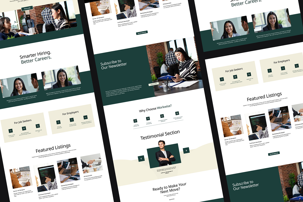 Figma Job Recruitment Landing Page, a Landing Page Template by Musara (Photo 2 of 5)