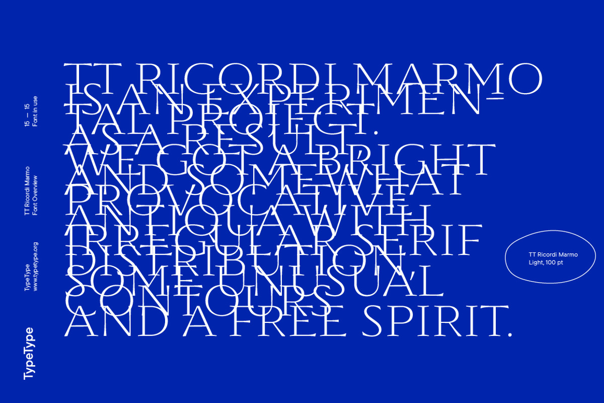 TT Ricordi Marmo, a Serif Font by TypeType (Photo 15 of 15)