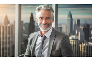 Confident middle-aged businessman in, a Business Photo by Igor Tichonow
