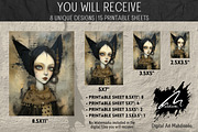 Whimsical Gothic Girl, Collage Page, a Person Illustration by Digital Art Mahdiseño (Thumbnail 2 of 9)