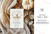 Fall Invitation Greeting Card Mockup, an Advertising Mockup by Mie Mockup Studio (Thumbnail 3 of 6)