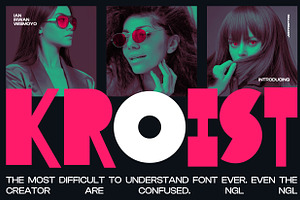 Kroist - Experimental Pop Fonts