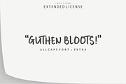 Guthen Bloots Allcaps (Extended), a Symbol Font by azetypestudios.com (Thumbnail 1 of 22)
