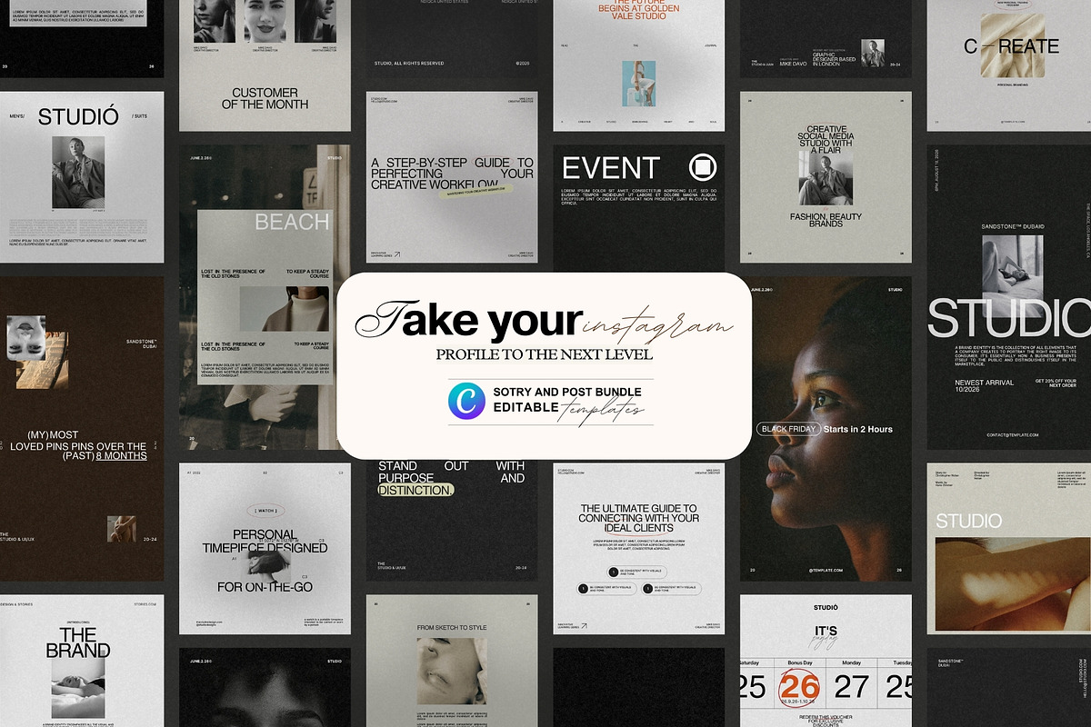 Canva Social Media Bundle, a Social Media Template by Prapti Design (Photo 5 of 9)