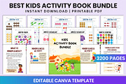 Best Kids Activity Book Bundle, a Stationery Template by Shumaya (Thumbnail 1 of 9)