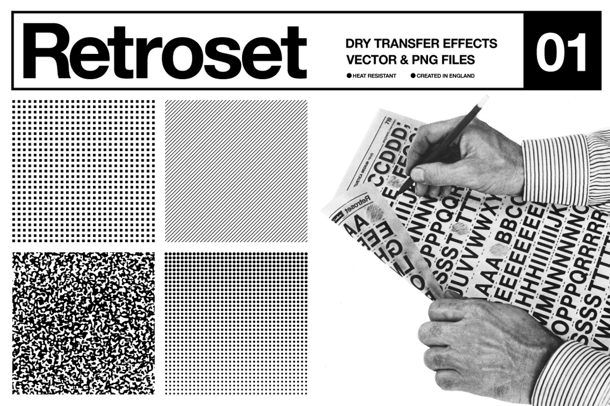 Retroset - Dry Transfer Effects, an Object Graphic by Offset (Photo 1 of 8)