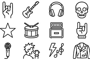 Exciting line icons representing, an Illustration by ZinetroN