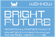 Bright Future font, a Font by weknow (Thumbnail 1 of 8)