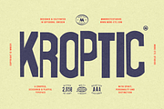 Kroptic – Playful Display Font, a Font by More Etc. Studios (Thumbnail 1 of 16)