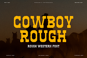 Cowboy Rough - Western Font, a Slab Serif Font by QR Design Studio (Thumbnail 1 of 6)