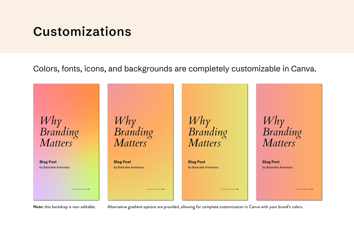 Peachy Socials | Canva Templates, a Social Media Template by Abby Swain Design (Photo 4 of 4)