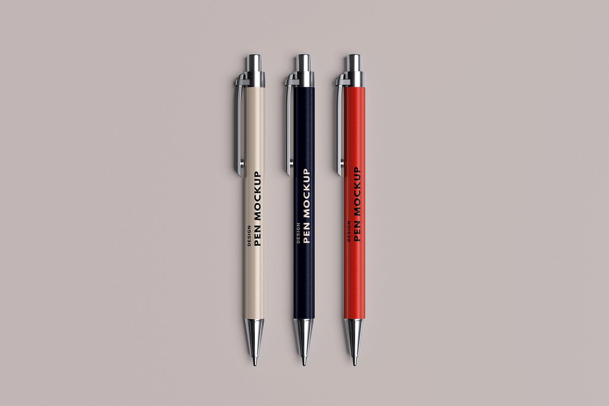 Floating Pens Mockup, a Pens & Pencil Mockup by swsi-studio (Photo 3 of 5)