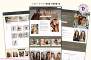 Hair Salon Wix Studio Website, a Wix Template by Template Twist Shop (Thumbnail 2 of 9)