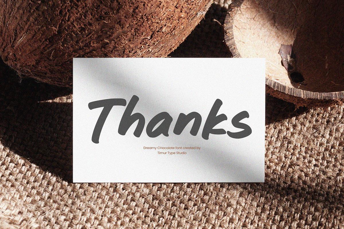 Dreamy Chocolate Font, a Handwritten Font by Timurtype (Photo 7 of 7)