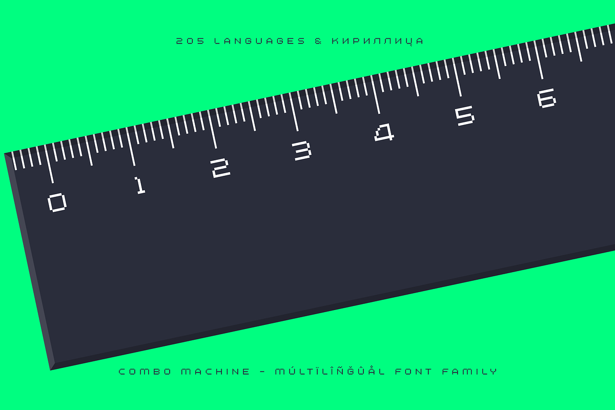 Combo Machine - Pixel Typeface, a Sans Serif Font by alpercakici (Photo 4 of 22)