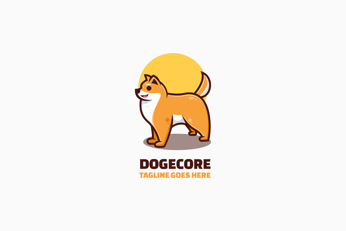 Dogecore Simple Mascot Logo, a Branding & Logo Template by Artnivora.Std