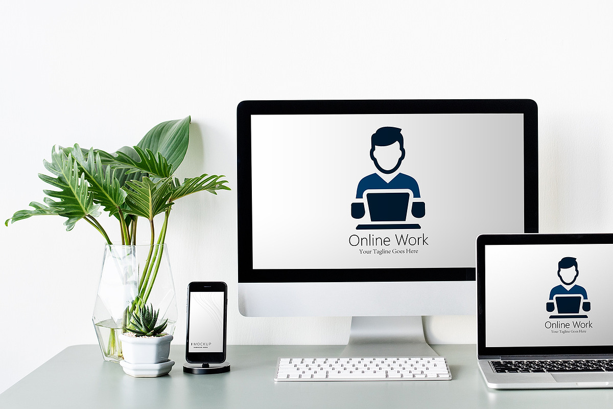 Freelance & Online Work Logo, a Branding & Logo Template by YUDesignStore (Photo 5 of 7)