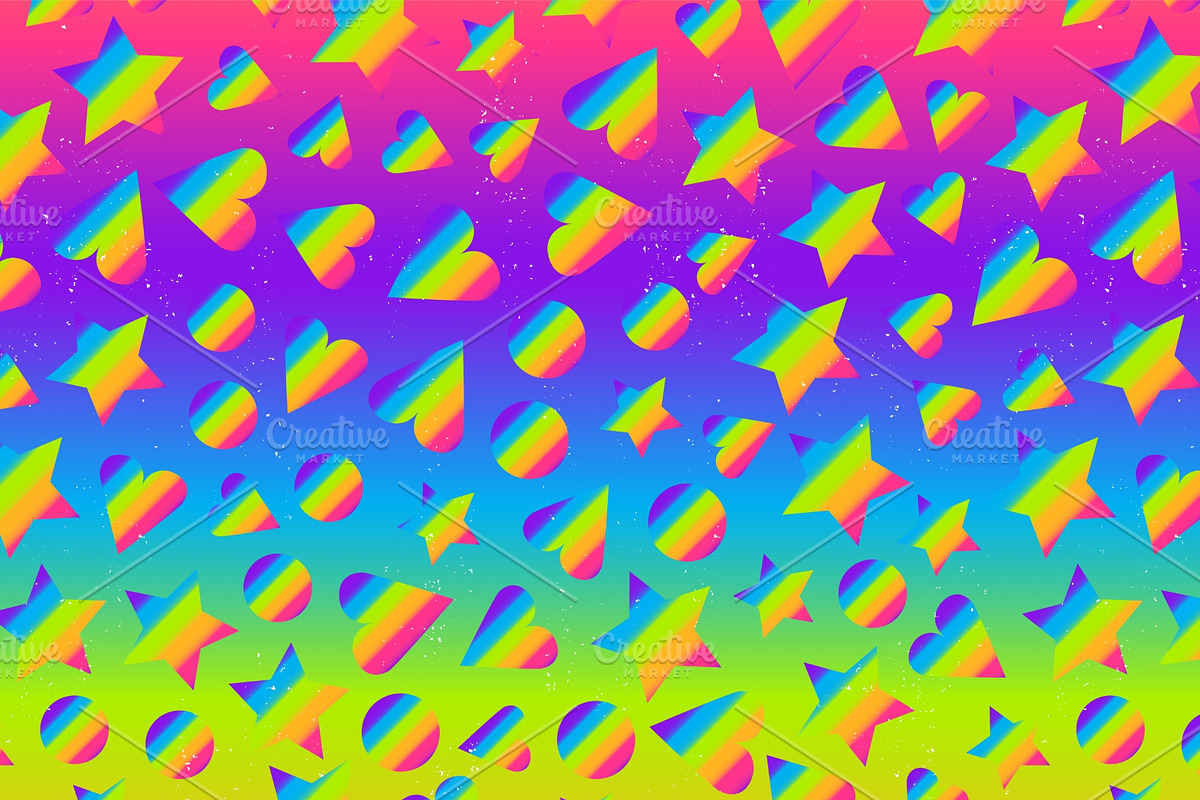 Rainbow. Seamless pattern pack., a Pattern Graphic by Gudiny (Photo 13 of 13)