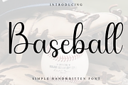 Baseball, a Handwritten Font by InermediaSTUDIO (Thumbnail 1 of 8)