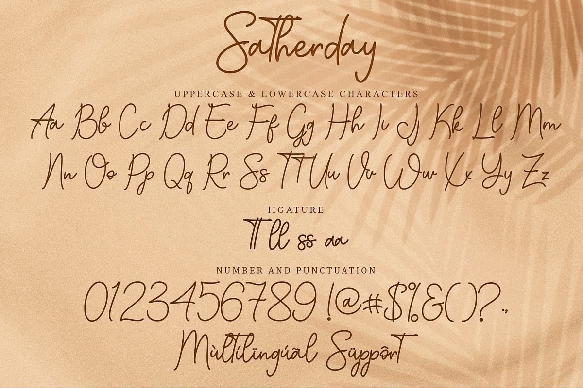 Satherday - Handwritten Font, a Handwritten Font by alifryanzulfikar (Photo 6 of 7)