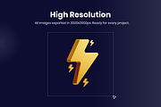 3D Weather Icons, a 3D by Flat Icons (Thumbnail 4 of 7)