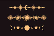 Magic, esoteric lines, borders set, an Illustration by Good Studio (Thumbnail 3 of 8)