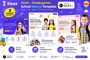 Kinez Kindergarten Next JS Template, a Landing Page Template by Helenshop (Thumbnail 1 of 4)